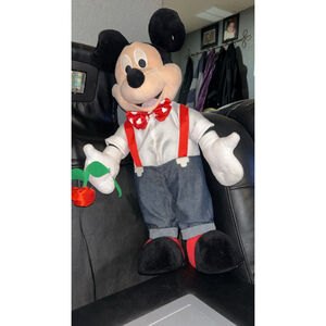 Mickey Mouse Standing 20” Door Greeter Holding A Rose